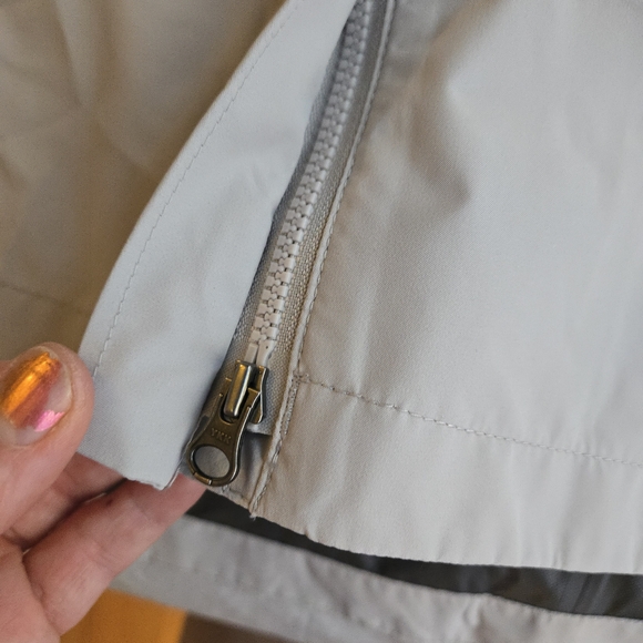 Eddie Bauer Kona Hooded Gray Trench Coat Raincoat Outdoor - Picture 11 of 16